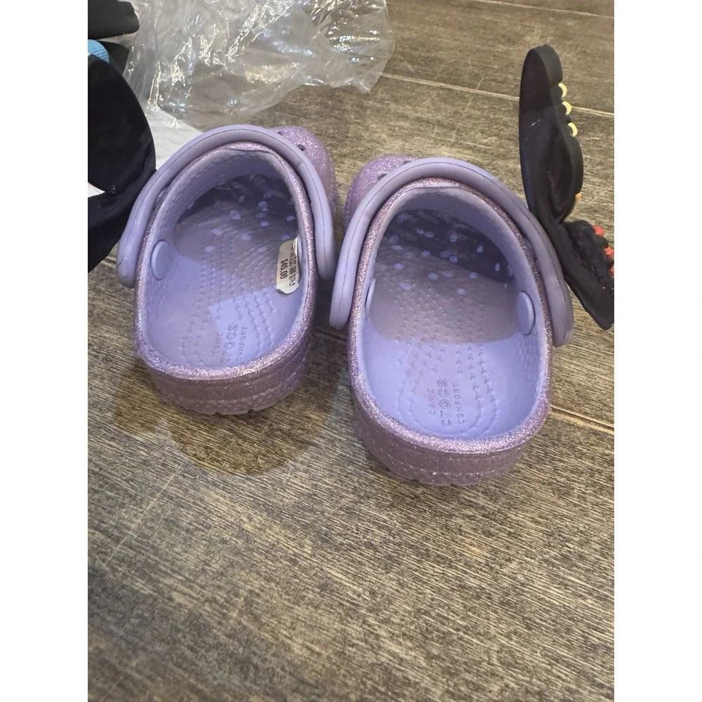 Crocs Classic iAM Butterfly Clog K Girls Size 4 C NEW WITH TAGS! Purple